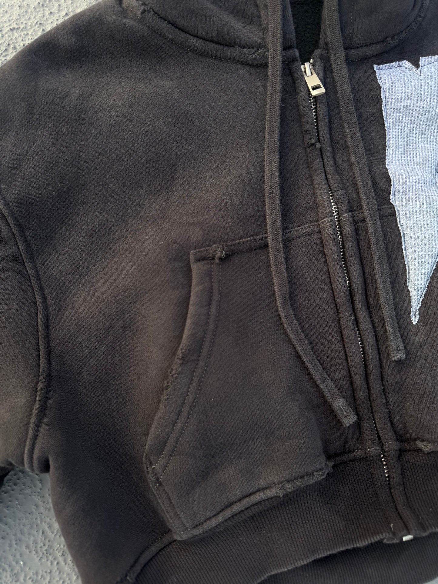 MM Cropped Hoodie Black