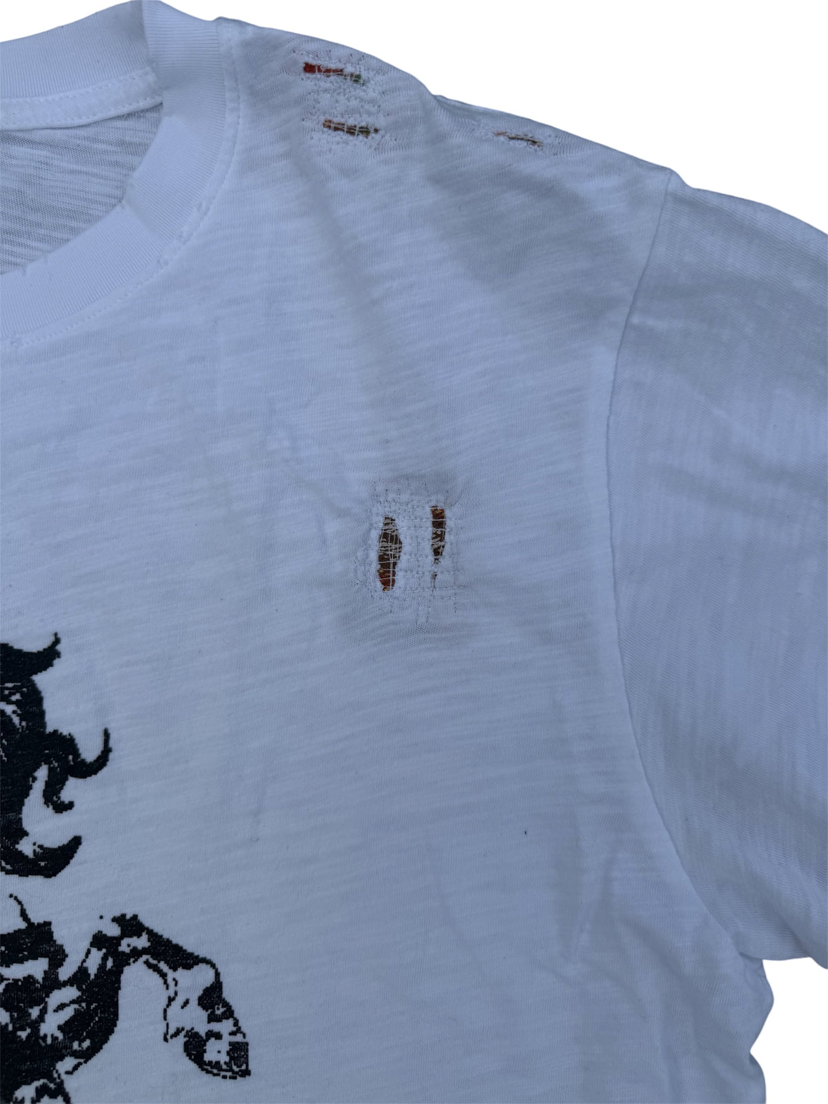 Thrashed Tee White