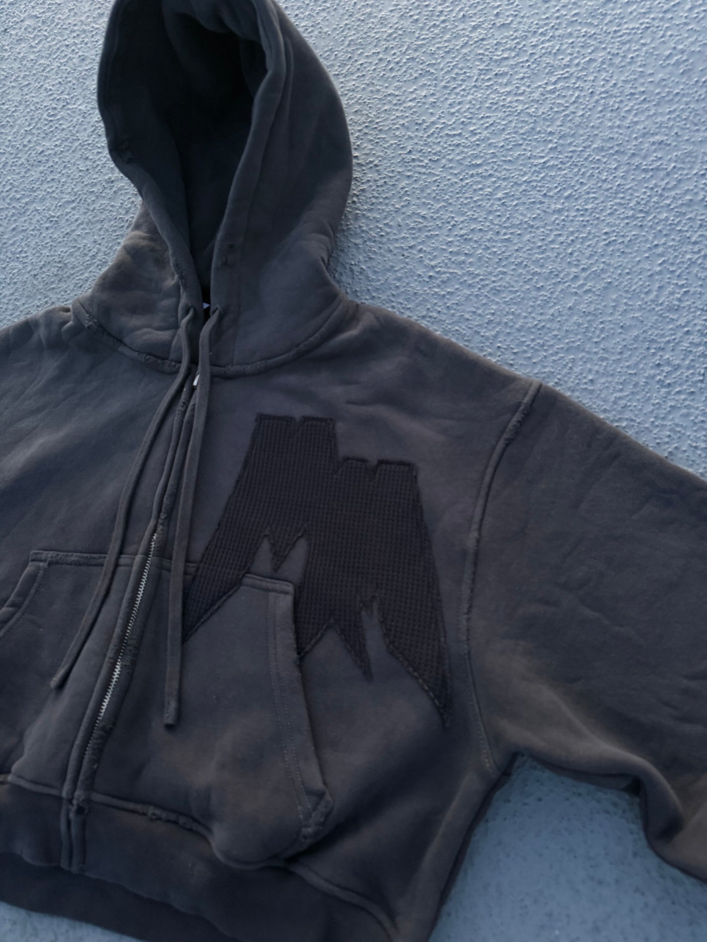 MM Cropped Hoodie Black