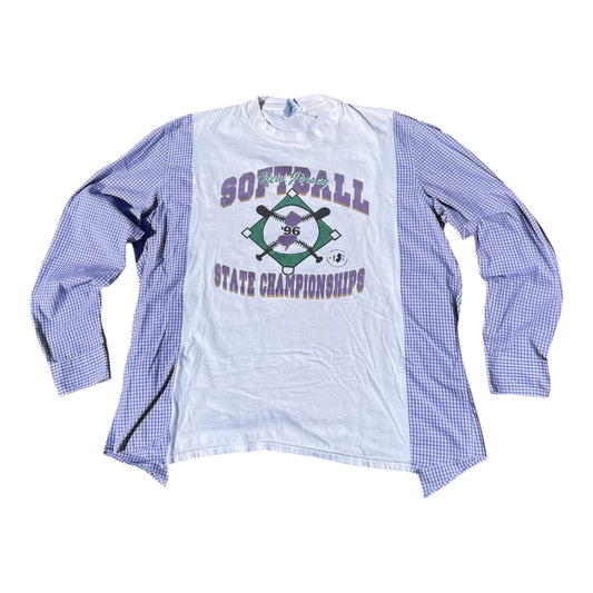 Softball Champ Plaid Long Sleeve