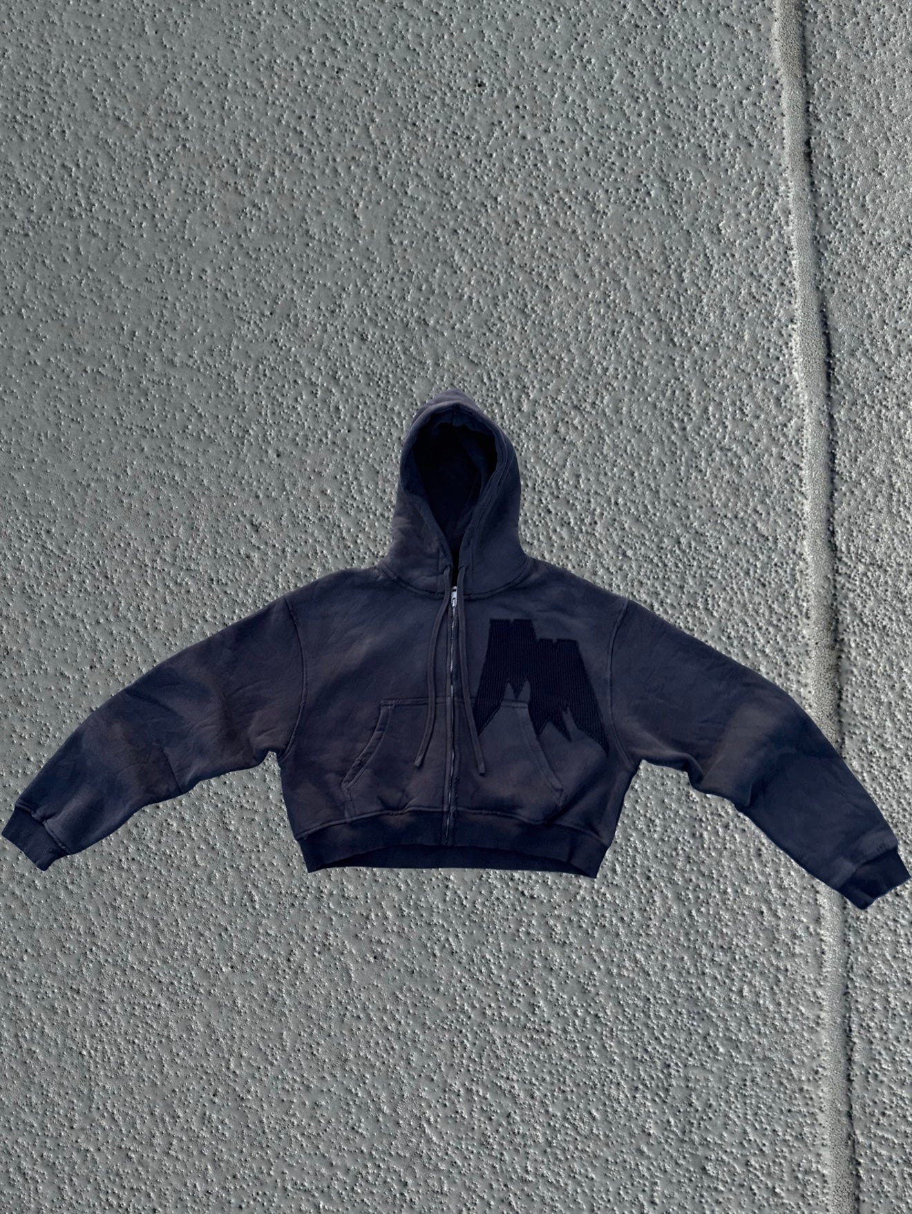 MM Cropped Hoodie Black