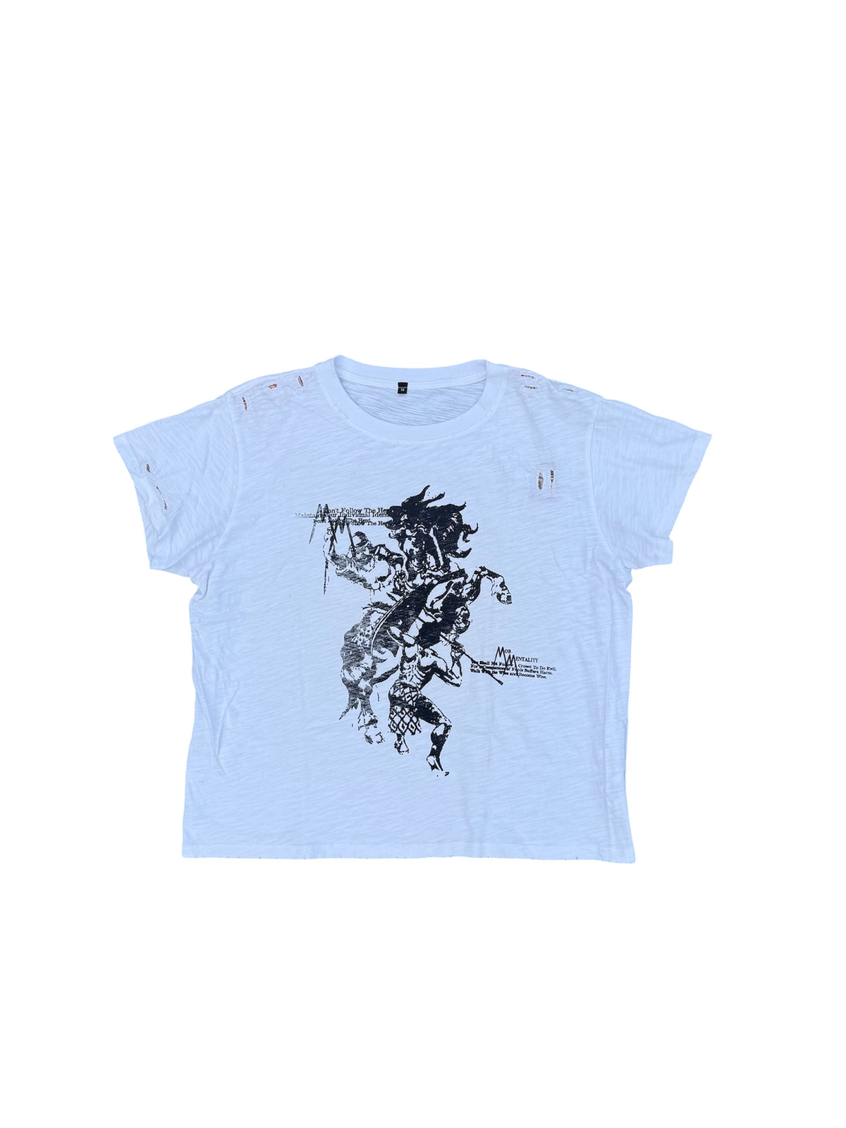 Thrashed Tee White