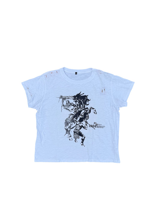 Thrashed Tee White