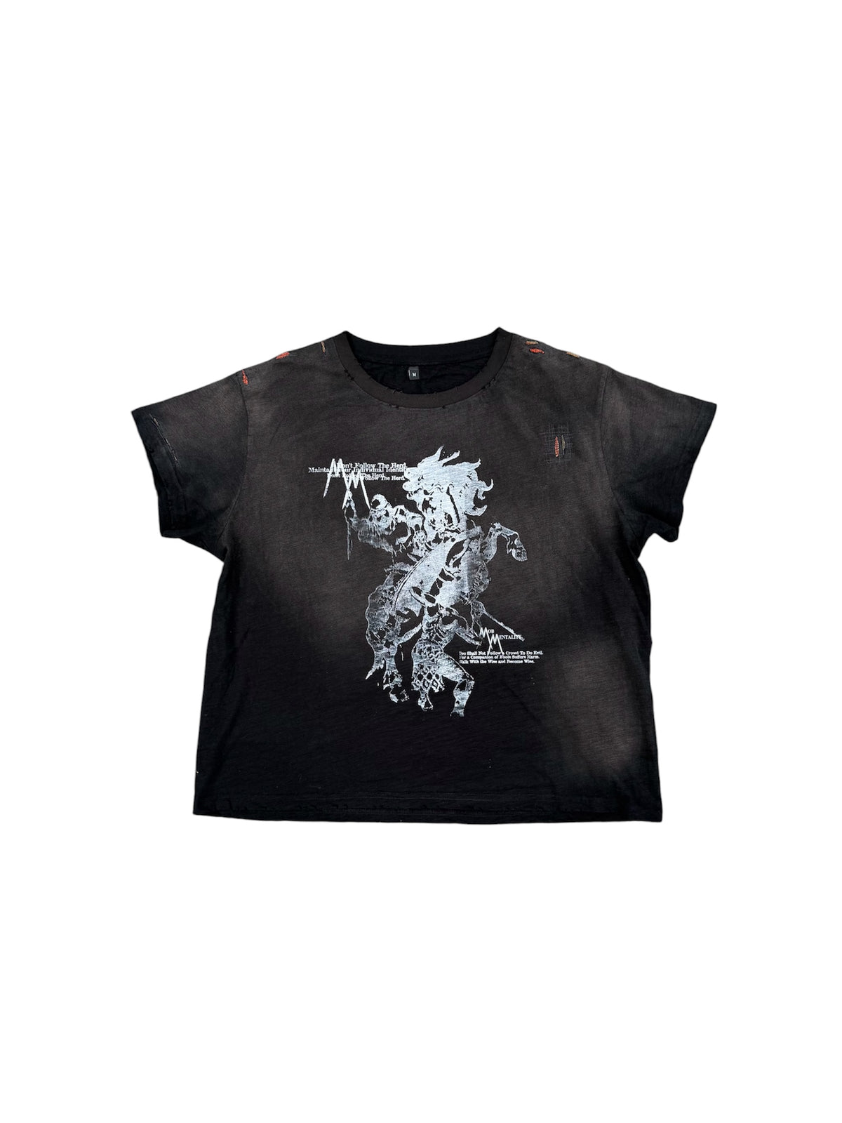 Thrashed Tee Black